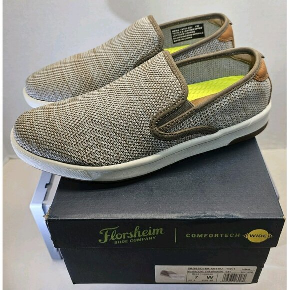 Florshiem  Crossover  Knit  Plain Toe Slip-on  Anti-Odor  Comfort  Shoes Size 7W main image 15